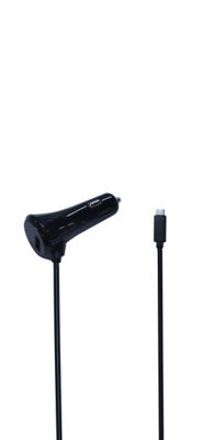 Chargeur de voiture USB Auto Drive avec câble de type C - Produit britannique