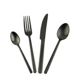 George Home Matt Black Cutlery Set GOODS ASDA   