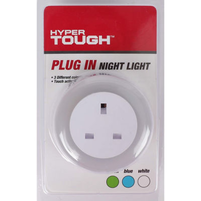 Hyper Tough Plug In Night Light with 3 colours, imported from the UK