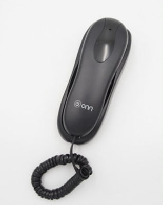 ONN slimline corded telephone black, UK version