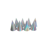 George Home iridescent party hats 10-pack, imported from the UK