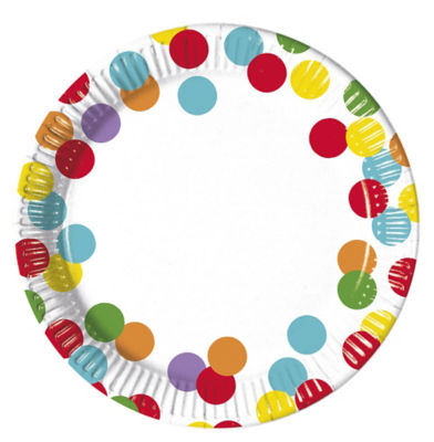 ASDA George Home Bright Spot Paper Plates 12 Pack- Buy online at McGrocer
