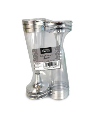 George Home silver champagne glasses, UK version