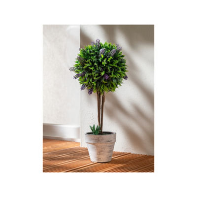 George Home artificial potted lavender tree 60cm, imported from the UK