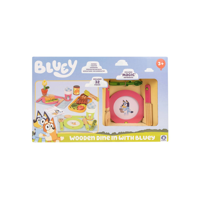 Bluey Wooden Dine With Me playset toy (British brand)