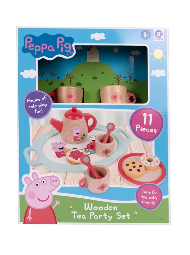 Peppa Pig Wooden Tea Set GOODS ASDA   