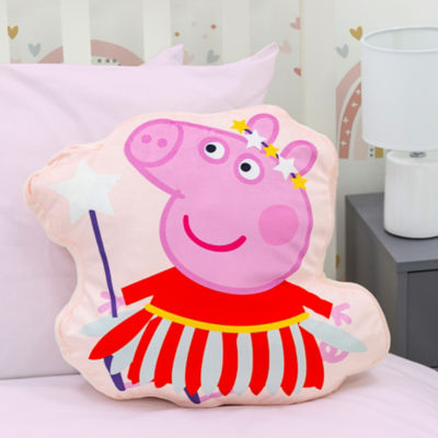 George Home Peppa Pig shaped cushion fairy design - British product