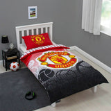Manchester United reversible duvet set single, imported from the UK