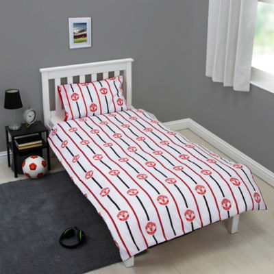 Manchester United reversible duvet set single, imported from the UK