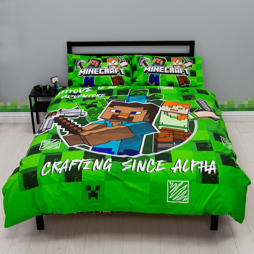 Minecraft Duvet Set - Double GOODS ASDA   