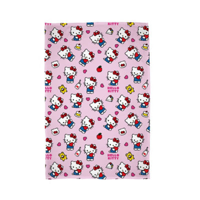 Hello Kitty soft fleece blanket with iconic design, UK version