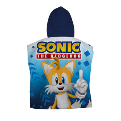 Sonic the Hedgehog kids towel poncho (British brand)