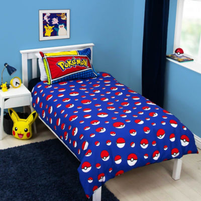 Pokemon single duvet cover set reversible design, imported from the UK