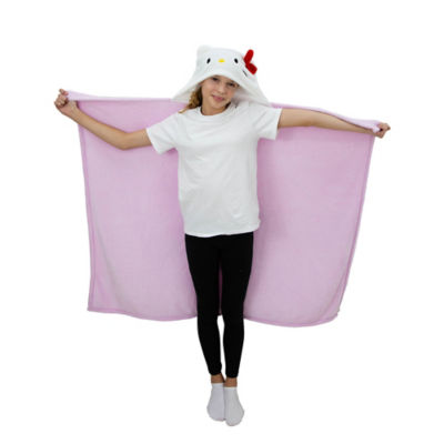Hello Kitty hooded fleece blanket pink 100x120cm (British brand)
