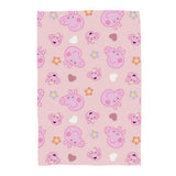 Peppa Pig fleece blanket featuring Peppa and Evie, UK version