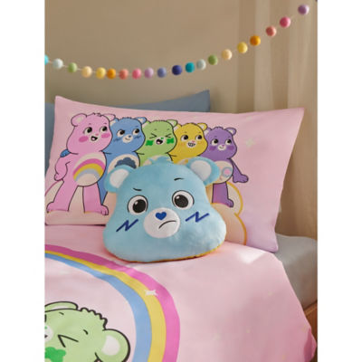 Care Bears blue yellow reversible cushion 30x30cm (British brand)