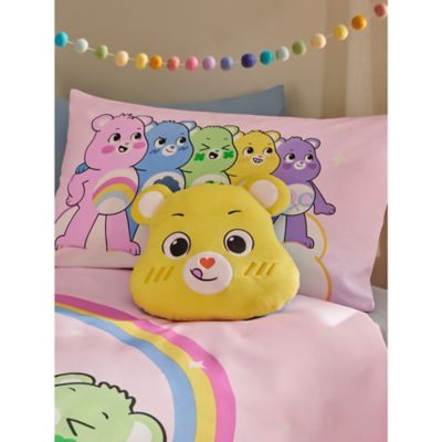Care Bears blue yellow reversible cushion 30x30cm (British brand)