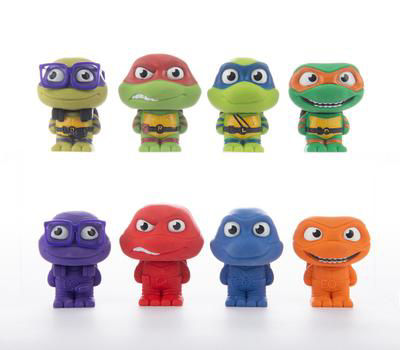 Teenage Mutant Ninja Turtles Puzzle Pals 3D eraser, imported from the UK