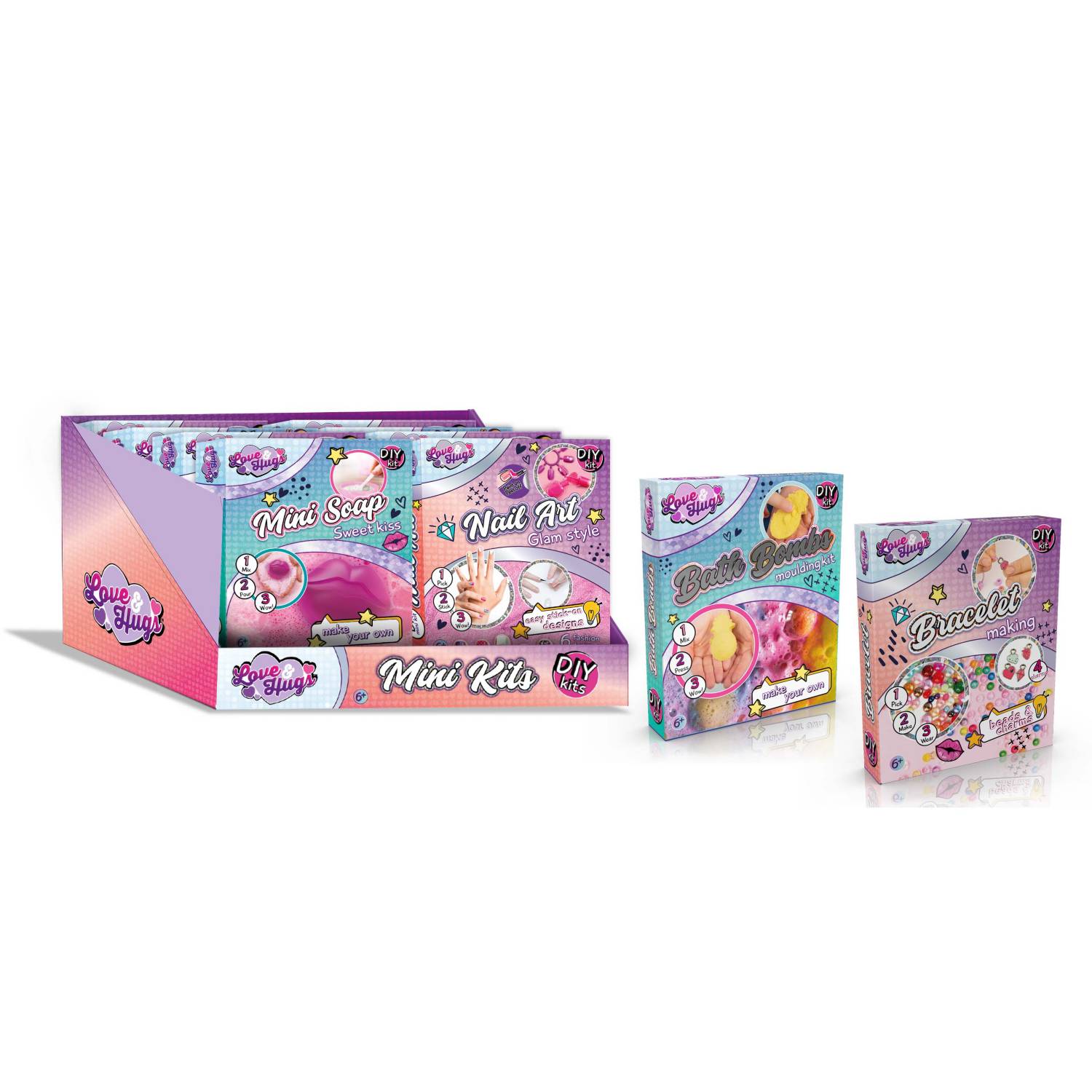 Love & Hugs Mini DIY Kits - British product