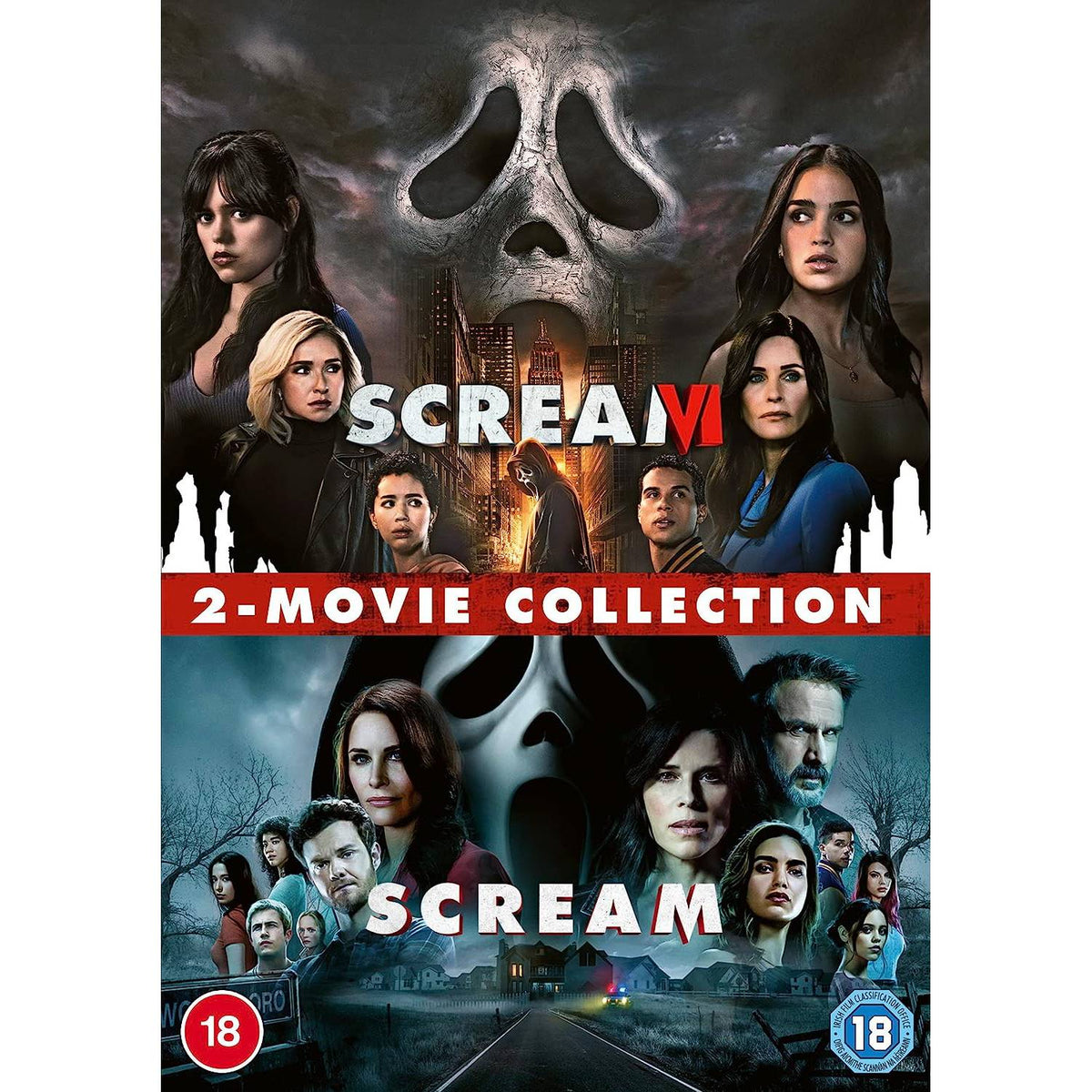 Scream 2022 and Scream VI 2-disc DVD set, UK version