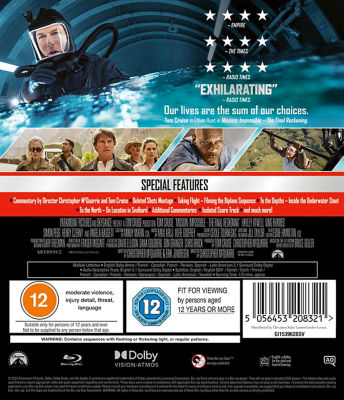 Mission Impossible Final Reckoning Blu-ray movie - British product