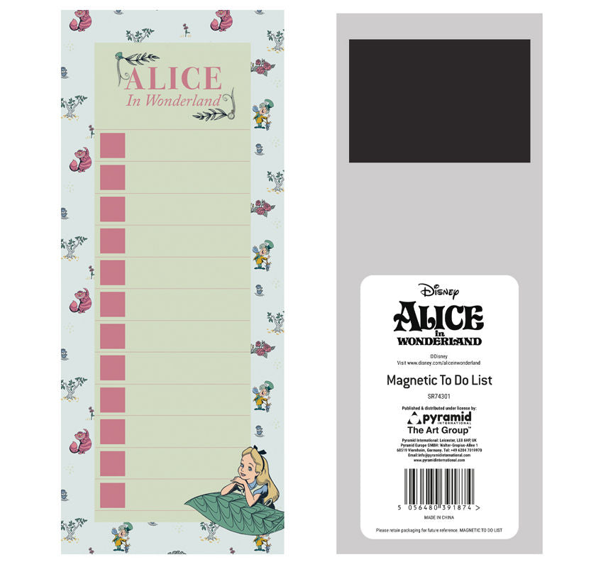 Disney Alice in Wonderland Magnetic To-Do List GOODS ASDA   