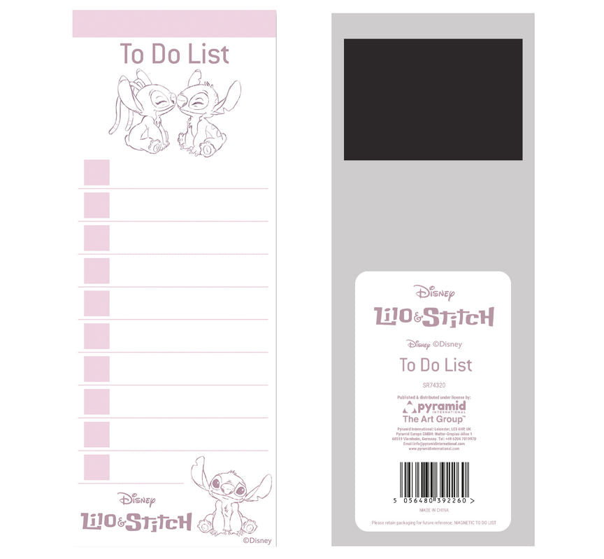 Disney Lilo & Stitch Magnetic To-Do List GOODS ASDA   