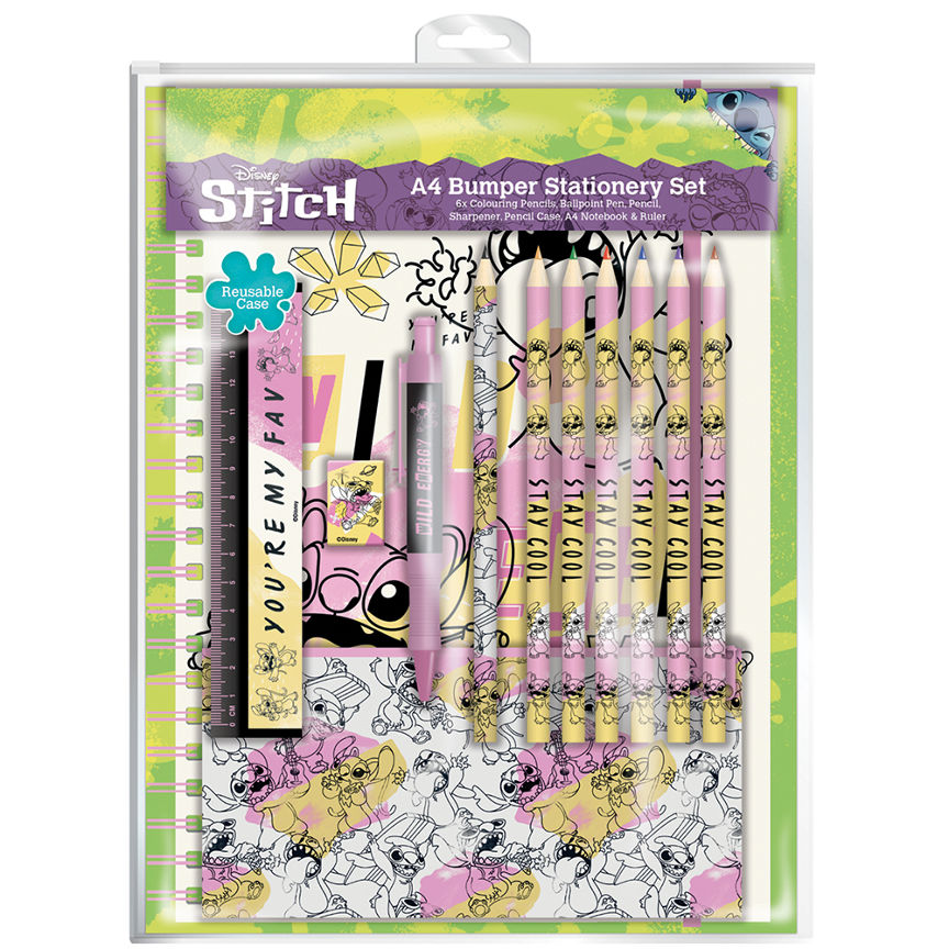 Disney Lilo & Stitch Bumper Stationery Set