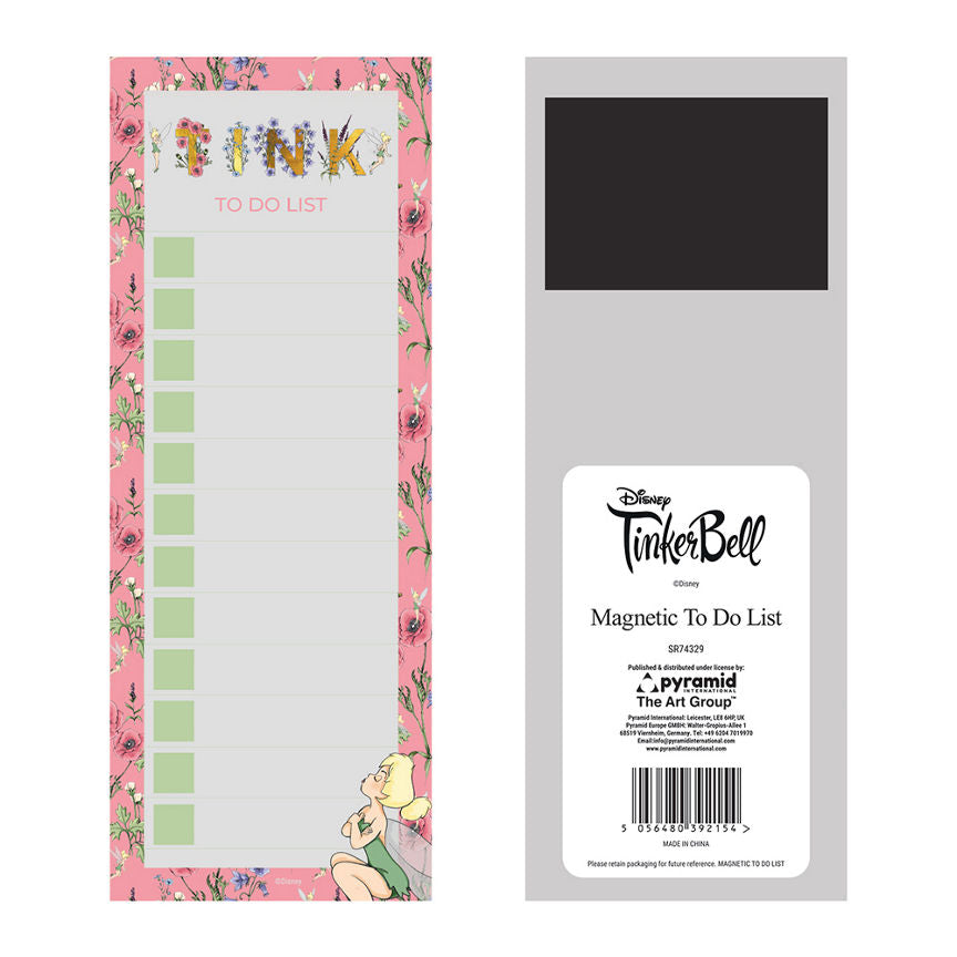 Disney Tinkerbell To-Do List GOODS ASDA   