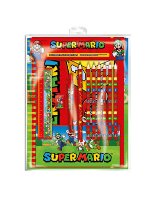 Super Mario Stationery Wallet Bumper Set (British brand)