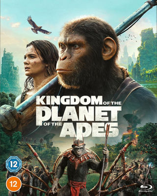Kingdom of the Planet of the Apes Blu-ray disc cover, imported from the UK