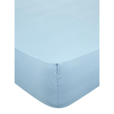 George Home fitted sheet light blue single - British product