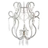 George Home acrylic crystal beaded cylinder lamp with silver finish, UK version