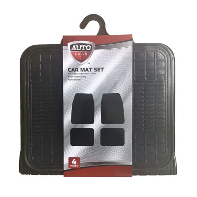 Auto Drive rubber car mat set 4-piece, imported from the UK