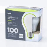ASDA LED filament bulb 100W equivalent 2-pack (British brand)