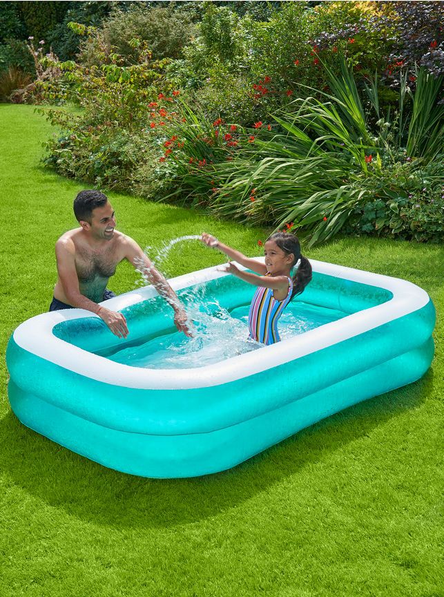 Hapello Classic Rectangular Pool (2.1m x 1.3m) GOODS ASDA   