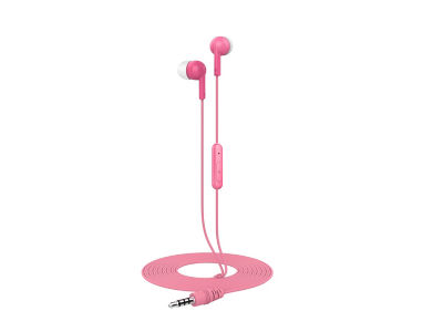 ONN wired earbuds with mic pink (British brand)