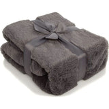 George Home Charcoal Faux Fur Throw GOODS ASDA   