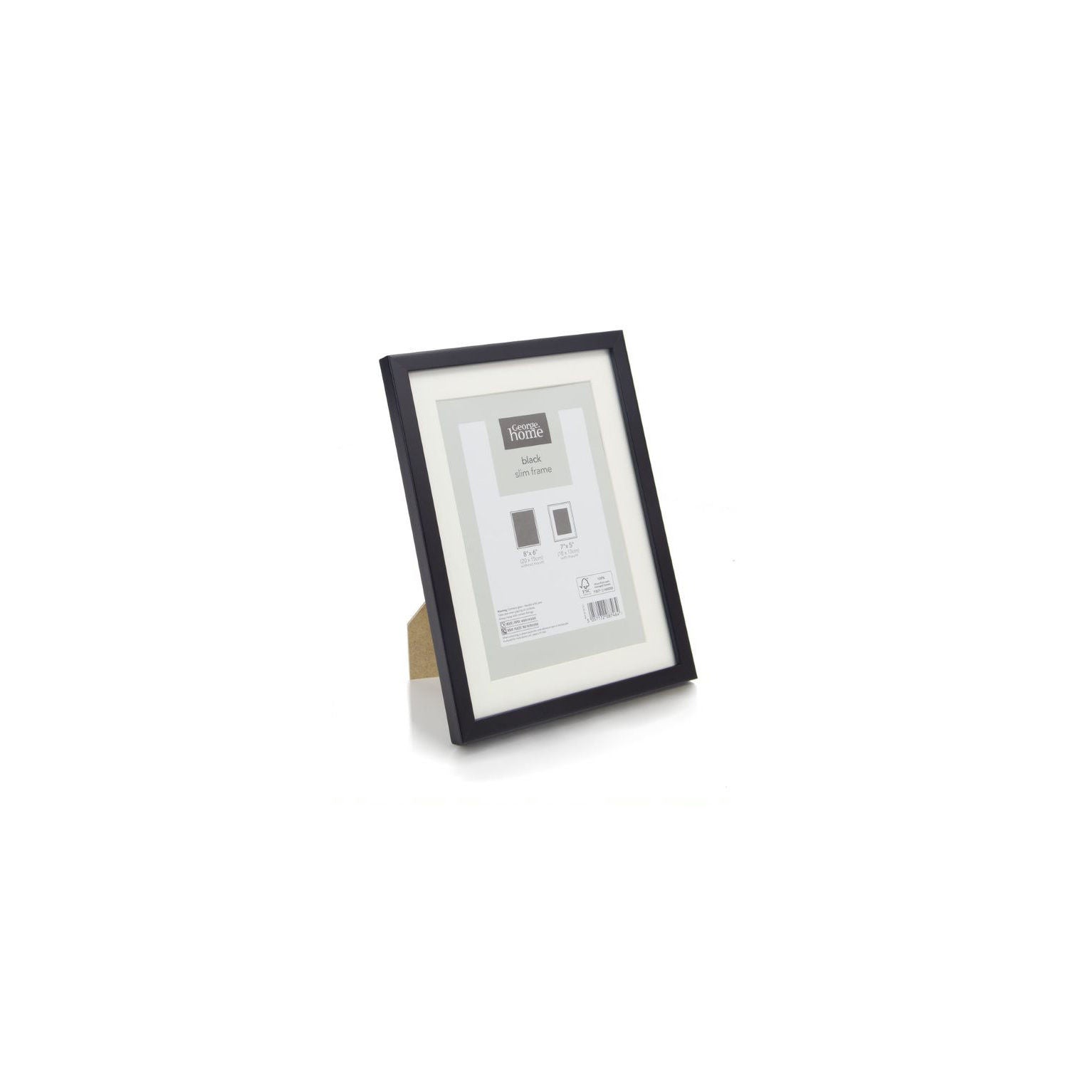 George Home black slim photo frame 8x6 inch, UK version