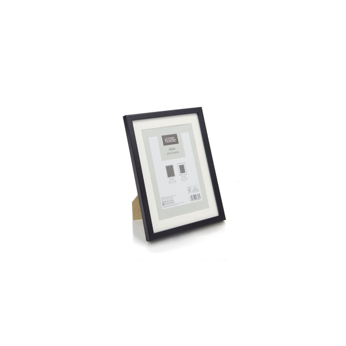 George Home black slim photo frame 8x6 inch, UK version