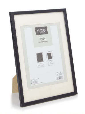 George Home Black Slim Photo Frame 9x7in, UK version