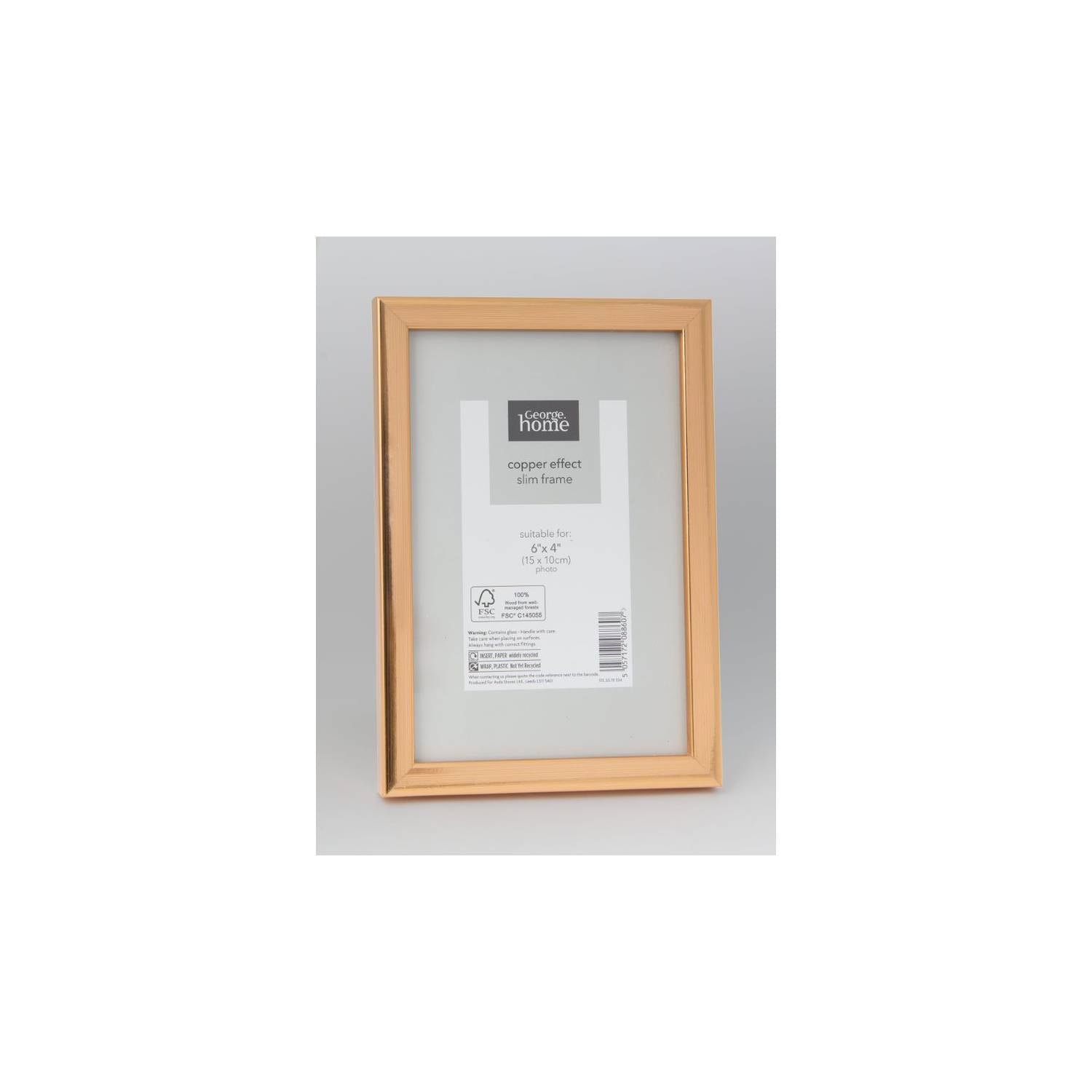Copper photo frame 6x4 - British product