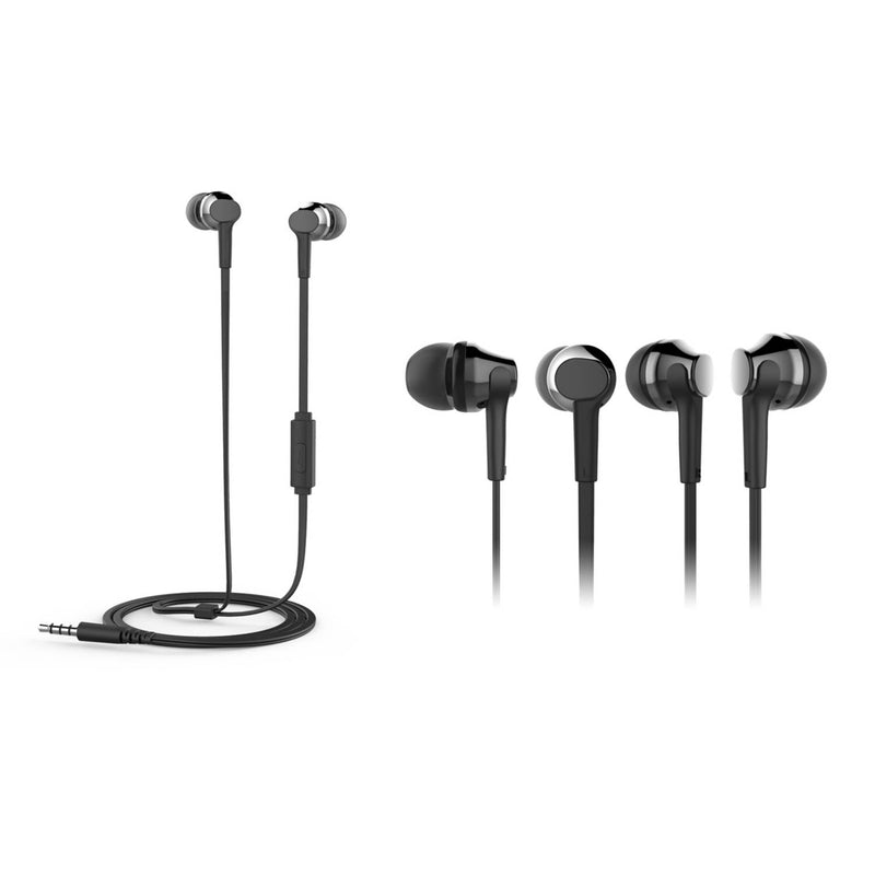 ONN metallic earphones black, UK version
