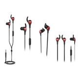 ONN secure earphones deep red 1.2m cable, UK version