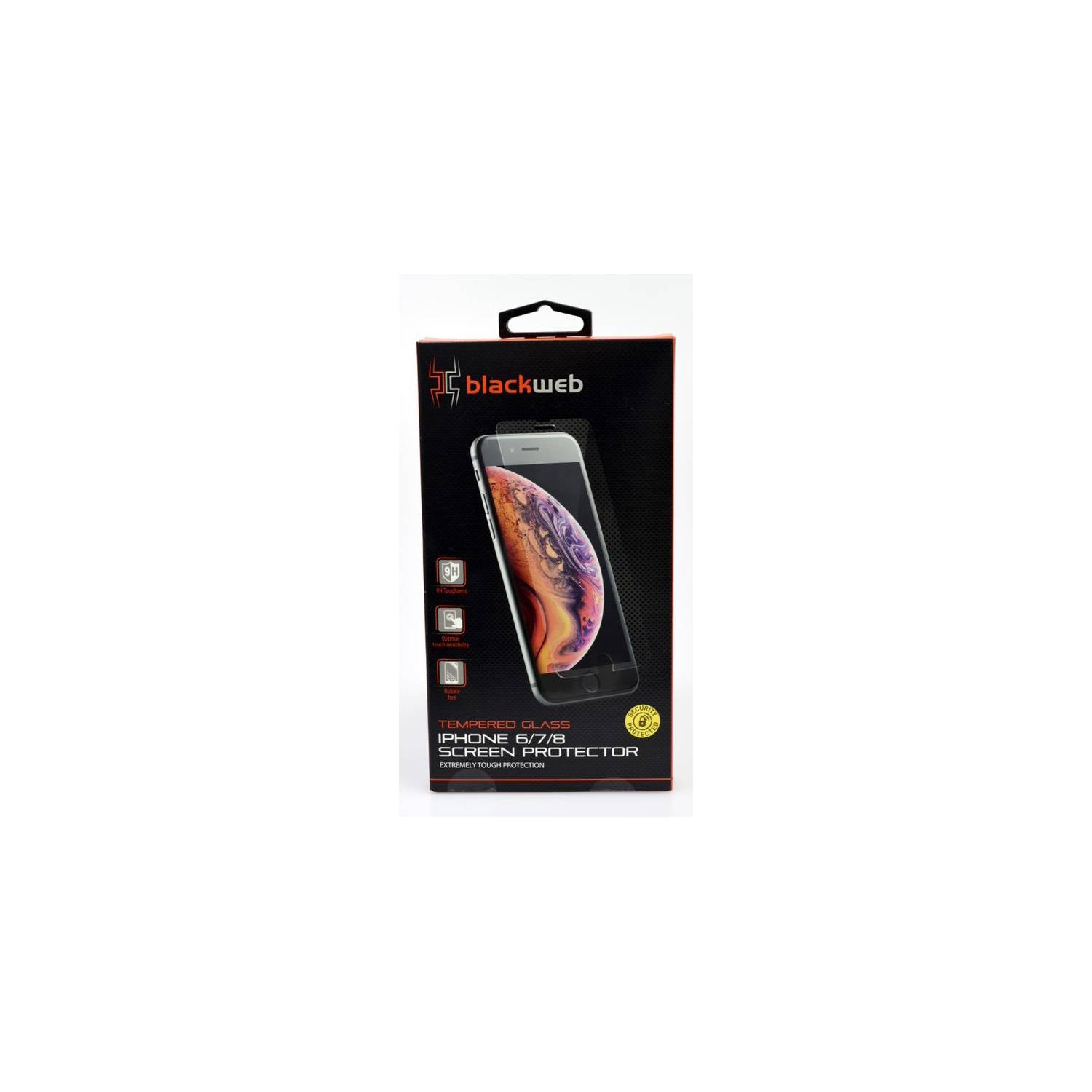 Blackweb screen protector for iPhone 6/7/8 (British brand)