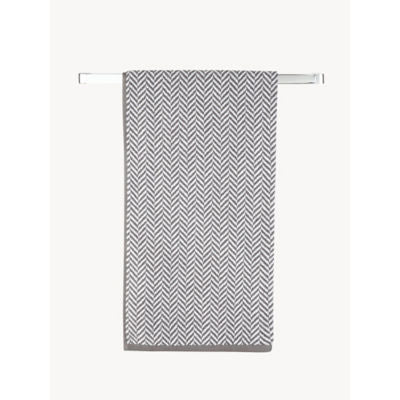 George Home grey herringbone cotton hand towel (British brand)
