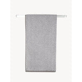 George Home grey herringbone cotton hand towel (British brand)