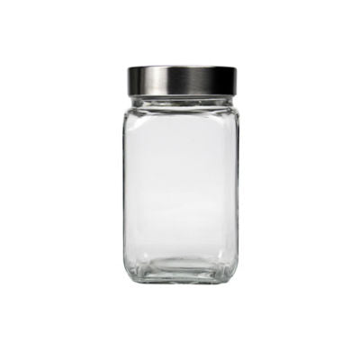 ASDA George Home Screw Lid Canister Glass Food Storage 500ml- Buy online at McGrocer