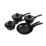 George Home 5-piece pan set with saucepans and frying pans (British brand)