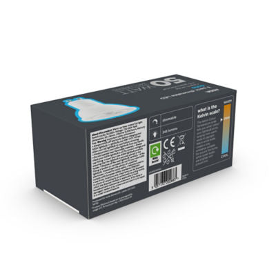 ASDA LED GU10 dimmable lightbulb 3-pack, imported from the UK